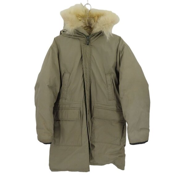 Vintage Pioneer Adult SEE MEASUREMENTS Fur Trim Parka Jacket Winter Coat Canada - Picture 1 of 16